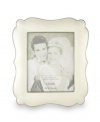 Capture your most magical moments with this large, porcelain frame.  Scalloped edges and a luminous finish combine for a truly elegant effect. Qualifies for Rebate