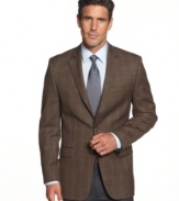 With a neutral palette and a clean, classic finish, this Lauren by Ralph Lauren blazer is instant sophistication.