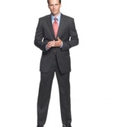 Take classic charcoal for a spin. This athletic-fit suit from Jones New York is simple, sophisticated style at its finest.