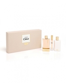 Love, Chloe is a celebration of radiant, generous, and spontaneous femininity. A contagious beauty that is free and graceful. This fragrance is inspired by the intimacy of the beauty ritual. It is a fine, powdery scent. Light, sensual, and iridescent with talc and rice.Topnotes Orange Blossom, Pink PepperMidnotes Iris, Lilac, Hyacinth, Wisteria BlossomBasenotes Powdery Musks, Talc and Rice Powder Love, Chloe is a celebration of radiant, generous, and spontaneous femininity. A contagious beauty that is free and graceful. This fragrance is inspired by the intimacy of the beauty ritual. It is a fine, powdery scent. Light, sensual, and iridescent with talc and rice.Topnotes Orange Blossom, Pink PepperMidnotes Iris, Lilac, Hyacinth, Wisteria BlossomBasenotes Powdery Musks, Talc and Rice Powder