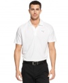 Keep your cool on the course in this golf polo shirt featuring moisture-management technology from Puma.
