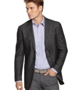 Class up the joint in this Calvin Klein slim-fit blazer.