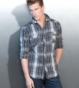 Plaid perfect. This shirt from INC International Concepts is the right way to greet the weekend.