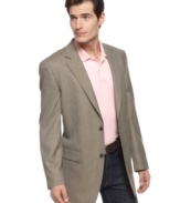 This sharp sport coat from Izod is full of irresistible style for your work or a more casual look.