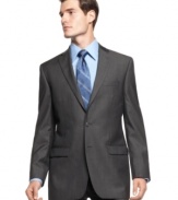 With a sleek slim fit, Calvin Klein takes your suit jacket collection into modern territory.