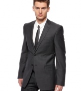 Complete your dress look with this sophisticated sport coat from DKNY.