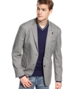 Sharpen your casual image with this blazer from DKNY Jeans.