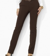 Designed for a slim, modern silhouette, the Edita pant channels tailored elegance in sleek, lightweight wool with polished pinstripes.