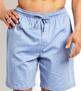 Pattern your sleepwear in style with these herringbone shorts from Nautica.