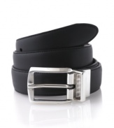 The belt should be the least of your worries. Keep all your bases covered with this Club Room reversible dress belt.