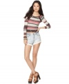 Lace trim and distressed details add femme-vintage flair to these Free People denim shorts -- a spring must-have!