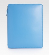 Sleek, brightly-hued leather zips around your iPad® or iPad2® for a stylish cover.Zip-around closureTwo inside open pocketsFive credit card slotsLeather liningBlue case: blue interiorGreen case: green interior9W X 11H X 1/2DImportedPlease note: iPad® not included.