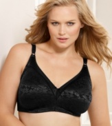 The support you need in a look you'll love: Bali's Comfort-U wireless bra features a gel-padded closure for a comfortable fit. Style #3372