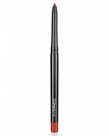 A creamy, highly pigmented, retractable lip liner. Lightweight and smooth to apply: very long-lasting. Use as outline or as a “fill.” Helps prevent feathering and bleeding. Use with any M.A.C lipstick or gloss. A creamy, highly pigmented, retractable lip liner. Lightweight and smooth to apply: very long-lasting. Use as outline or as a “fill.” Helps prevent feathering and bleeding. Use with any M.A.C lipstick or gloss.