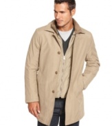 Weather or not. This Calvin Klein raincoat ensures you're ready to go, style intact, no matter what.