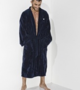 That's a wrap! When the week is over, slip on this Emporio Armani robe and greet the weekend in comfort.