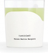 Discover a new way to experience the dazzling green top notes and woody, incensed feeling of Maison Martin Margiela Untitled with the Untitled candle. Bring the beautiful, welcoming fragrance to your home for an intimate Untitled moment. The wax in the candle is a paraffin wax base and the wick does not contain lead. Burn time is about 35 hours.