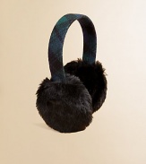 Classic earmuffs in preppy plaid are updated for extra warmth with soft and sumptuous faux-fur earflaps.Wrapped wool plaid bandFaux fur earflapsWidth, about 1WoolHand washImported