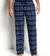 Stay toasty and cozy this season with these fleece PJ pants by Perry Ellis.