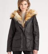 Featuring natural coyote-fur lining, a coated Egyptian cotton jacket with a drawstring hem and several pockets.Removable fur liningConcealed zipper closurePatch pocketsFully linedAbout 31 from shoulder to hemCotton/polyamideSpot cleanImported of Italian fabricFur origin: Finland Model shown is 5'10 (177cm) wearing US size Small. 