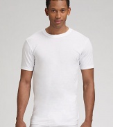 EXCLUSIVELY OURS. Soft, comfortable supima cotton classic. Three t-shirts per pack Machine wash Imported