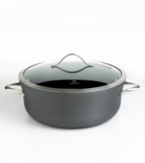 Beautifully styled for the contemporary cook and kitchen, Calphalon's nonstick Dutch oven is designed to prepare hearty servings of everything from slow-simmered soups and stews to irresistible baked casseroles. Lifetime warranty.