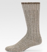 A warm, substantial design intended for boot wearers in soft, enduring merino wool. Ribbed toplineMid-calf height80% merino wool/20% polyamideMachine washMade in Germany