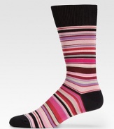 Super soft, with a hint of stretch in superior cotton knit with signature stripes.Mid-calf height80% cotton/20%nylonMachine washImported