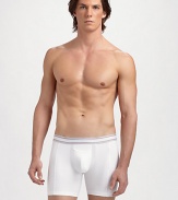 The comfort of high-gauge cotton combines with powerful performance features to redefine a menswear essential. Innovative 3D pouch for air circulation Compression cotton and Breatheasy mesh technology for a perfect fit Stretch-and-recovery system retains fit Moisture-wicking cooling zones Cotton 81% cotton/19% spandex Machine wash Imported 