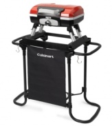 Take grilling to the next level. Give your Cuisinart gas grill a boost on a sturdy, enameled steel stand that lifts and supports the grill for a professional appearance and promise. 1-year warranty.