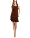 THE LOOKSuede design Round neckline Sleeveless Princess seams Fringe hemSide zip closureTHE FITAbout 35 from shoulder to hemTHE MATERIALLeatherFully linedCARE & ORIGINDry cleanImportedModel shown is 5'9 (175cm) wearing US size 4. 