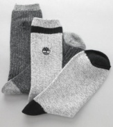 Before you lace up, toss on these Timberland socks in a breathable tweedy blend of cotton for an added layer of warmth.