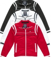 Win. Zip into this track jacket from Ecko Unltd and lock down your sporty style.