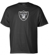 Wear your team proudly. This Reebok T shirt is ready for Raider nation.