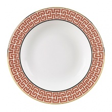 Dynasty, the newest pattern from Wedgwoods Expressive collection is uniquely designed with an archival Chinese Dragon motif and elegant Greek key border. Bone china. Dynasty, the newest pattern from Wedgwoods Expressive collection is uniquely designed with an archival Chinese Dragon motif and elegant Greek key border. Bone china.