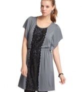 This casual day dress from 6 Degrees is perfect for running around town. Pair it with tights and flats for an adorable fall look.