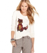Go wild! A sequined fox adds fun, animal-lovin' style to this sweater from Sweater Project.