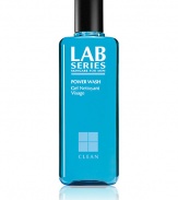 Concentrated gel cleans and conditions skin; unclogs pores. Aqua-blue liquid-gel cleanser; eliminates deep-down grime, surface oil, debris and pollution. Sets up beard for close, sleek shave. Conditions skin with papaya extract and aloe vera. Leaves skin clearer, healthier-looking. For normal/oily skin. 8.5 oz. 