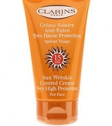 Sun Wrinkle Control Cream/SPF 15. A lightweight, non-oily cream for the face helps safeguard skin from the hazards of immediate and long-term sun exposure. Allows for a safer, longer-lasting tan Promotes healthier-looking skin 2.7 oz.