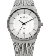 Skagen Denmark's signature mesh bracelet makes this watch perfect for distinguished looks.