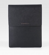 Elegant tablet cover designed in richly textured leather design.Snap-button closureLeather8W x 11H x ½DImported