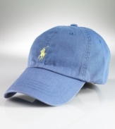 Classic baseball cap in durable washed cotton chino.