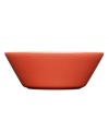 With a minimalist design and unparalleled durability, the Teema bowl makes preparing and serving hot cereal or soup a cinch. Featuring a sleek profile in rich terracotta-colored porcelain by Kaj Franck for Iittala.