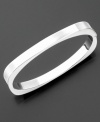 Add modern style to any look with this sterling silver bangle by Studio Silver. The sleek, geometric shape and clean lines convey sophistication. Approximate width: 5 mm.