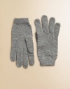 Soft, classically styled gloves updated by touchscreen compatible tips for your gadget-loving darling. Polyester/nylon/wool/angora/cashmereHand washImported