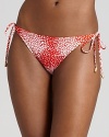 Pretty printed bottom with classic side ties in iconic, resurrected DIANE von FURSTENBERG prints.