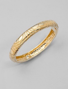 From the Kali Zen Collection. Textured 18K gold in a slim, polished design.18K yellow gold Width, about ¼ Diameter, about 2½ Clasp closure Made in Bali From the Kali Zen Collection. Textured 18K gold in a slim, polished design.18K yellow gold Width, about ¼ Diameter, about 2½ Clasp closure Made in Bali