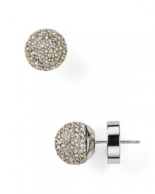 Day or after dark, MICHAEL Michael Kors' pavé -decked studs bring the sparkle. This silvery pair stuns with everything from denim to cocktail dresses. Day or after dark, MICHAEL Michael Kors' pavé -decked studs bring the sparkle. This silvery pair stuns with everything from denim to cocktail dresses.