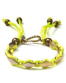 Edgy and effortless at once, this nylon bracelet from Vanessa Mooney is destined to be the new centerpiece of your bracelet stack. Simply tie it on. Edgy and effortless at once, this nylon bracelet from Vanessa Mooney is destined to be the new centerpiece of your bracelet stack. Simply tie it on.