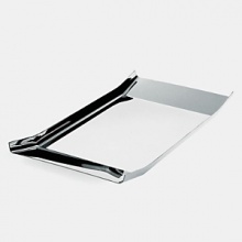Rectangular tray in stainless steel with mirror polished edge. Rectangular tray in stainless steel with mirror polished edge.